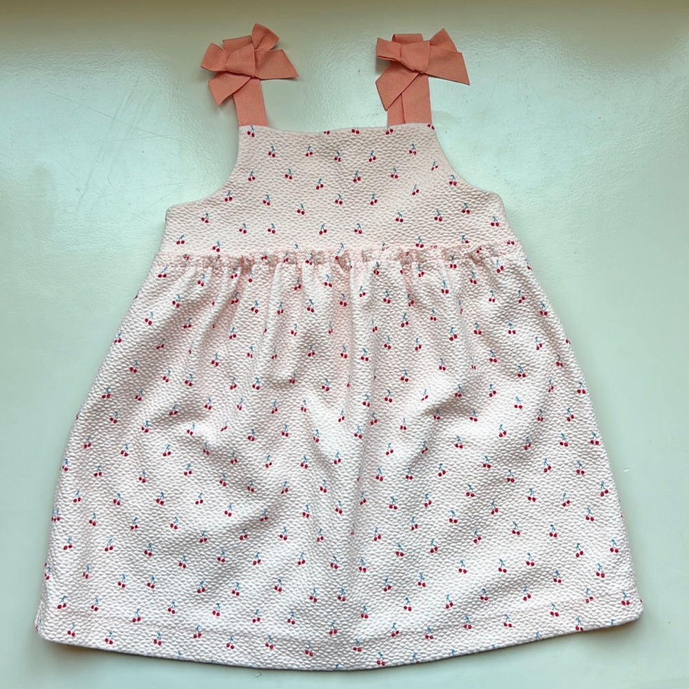 Zara cherry bow dress NWOT Size 18-24m